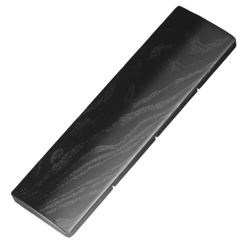 Faluber Wooden Wrist Rest with Black Coating  12-inch Length and 20mm Thickness for Compact Keyboard  Ergonomic Design Palm Rest for Mechanical Keyboard  Stain Resistant (Small  Black Coating) - Image 1